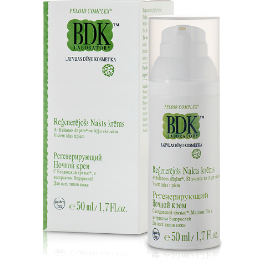 Reģenerējošs nakts krēms 50 ml, BDK Laboratory